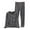 Black, variant on Htigea Thermal Underwear for Women Striped Print Long Johns Set Cold Weather Winter Crewneck Shirts & Bottoms Base Layer Gray XL