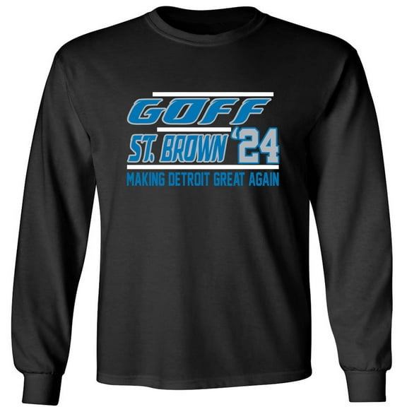 LONG SLEEVE Jared Goff Amon-Ra St. Brown Lions 2024 Shirt T-Shirt