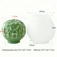 thumbnail image 2 of JDH 2PCS Christmas Ball Candle Mold Christmas Silicone Candle Mold Making Aromatherapy Candle Gypsum Sculpture Soap Ornament Christmas Home Decoration, 2 of 7