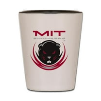 CafePress - Mit_Logo - White/Black Shot Glass, Unique and Funny Shot Glass