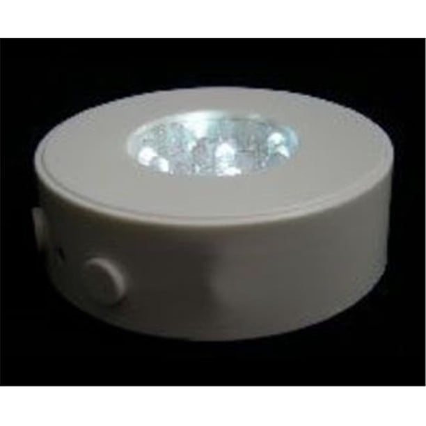 Three Led Base Light 3.75 in. LED Light Base for Centerpieces Multi-Color Battery Operated ...