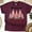 Maroon, variant on ’Tis the Season to Sparkle T-Shirt | Pink Christmas Tree Holiday Tee, White, Size S