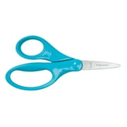 Fiskars 194300-1031 5 Inch Pointed Tip Kids Scissors, Turquoise