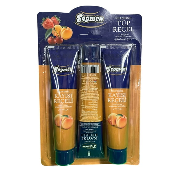 3-Pack Segmen Apricot Tube Jam 4.23oz