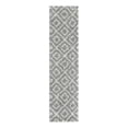 thumbnail image 3 of Unique Loom Trellis Shag Collection Area Rug - Ruth (2' x 8' Runner Gray/Ivory), 3 of 11