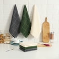 thumbnail image 4 of Clwellge 100% Cotton Kitchen Towels,Heavy Duty Dishcloths and Absorbent Tea Towel, 8-Pack, 16" x 26", Green, 4 of 10