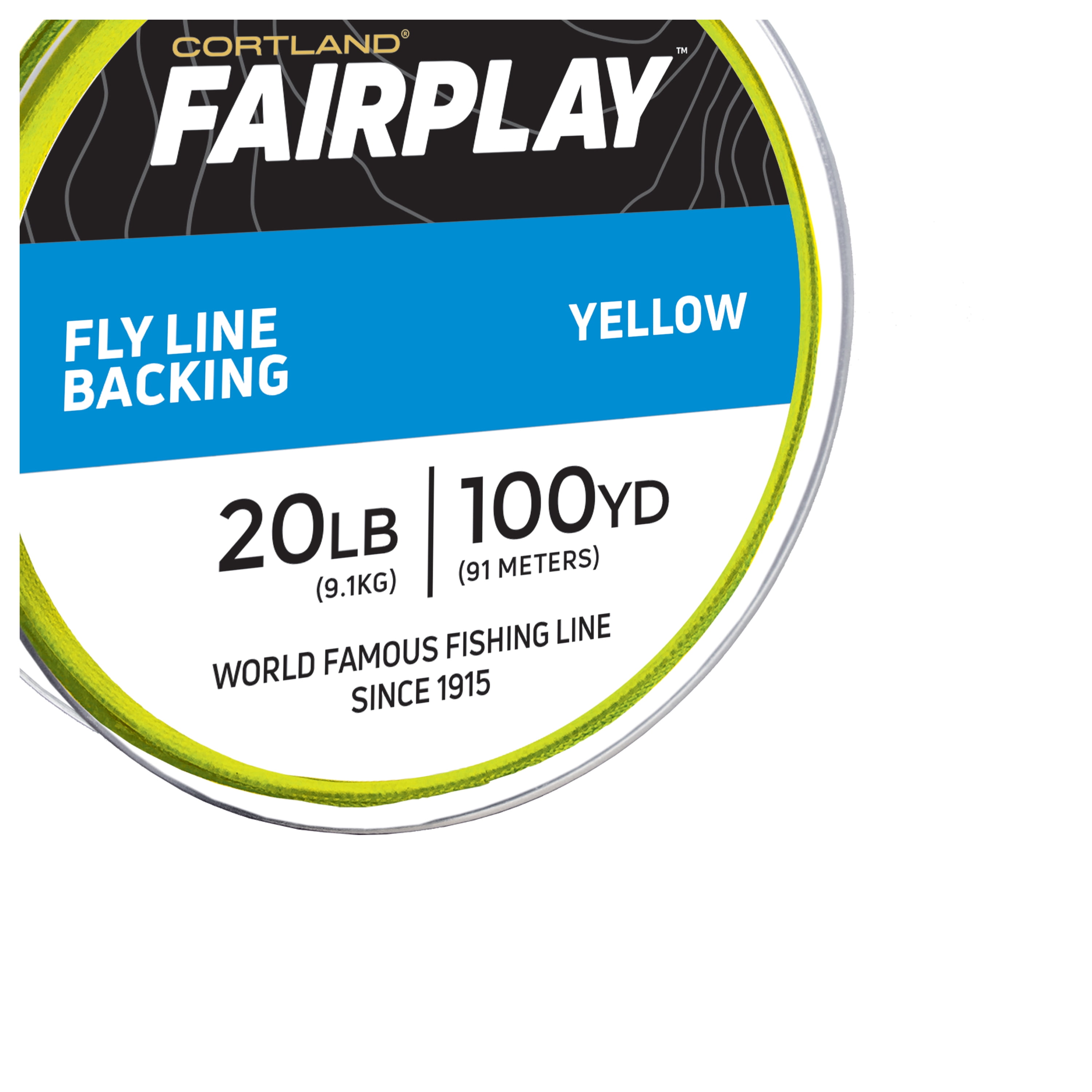 Cortland Fairplay Fly Line Reel Backing, Yellow, 20 lb., 100 yd, 146839