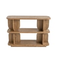 thumbnail image 2 of JERFIT Modern 3-Tier Wood Shelf Console Table with Ash Veneer, for Entryway, Living Room & Bedroom, 2 of 9