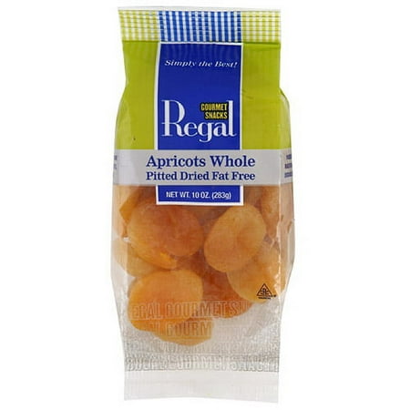 Regal Gourmet Snacks Pitted Whole Apricots, 10 oz (Pack of 8)