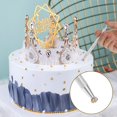 thumbnail image 6 of Cake Decorating Tools Set, 4 Pcs Sprinkles Tools for Cake Decorating, Stainless Steel Fluted Jewel Clip and Grabber With 4 Prongs for Diamonds, Electronic Components, Jewelry, Cake Decoration, 6 of 8