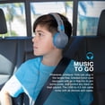 thumbnail image 5 of JLab JBuddies Studio 2 On-Ear Kids Wired Headphones, Grey/Blue, Toddler Headphones, Kid Safe, Studio Volume Safe, Volume Limiter, Folding, Adjustable, Noise Isolation, with Mic, 5 of 5