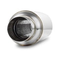 thumbnail image 4 of Resonador de entrada de 2.5" Acero inoxidable A-KARCK pulido Entrada de 2.5" Salida de 2.5" Longitud total de 16" Silenciador de resonador de escape Diseño recto, 4 of 5