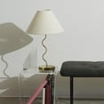 thumbnail image 5 of Brightech Squiggle 22" LED Table Lamp with Twisting Base and Ivory Empire Shade - Brass, 5 of 11