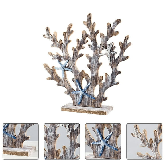 WHAMVOX Shelf Decor Accents Coral Tree Multi 1Pack 12.8X12.4X3.3In