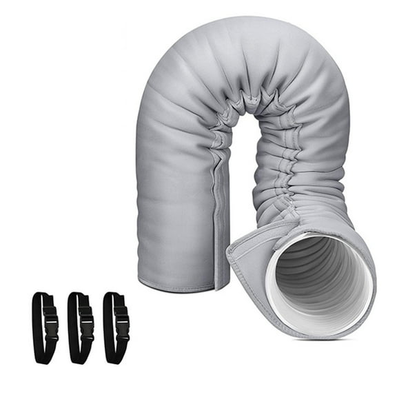 Air Conditioner Hose Insulation Cover - Universal Fit for 5"/5.9" Portable AC Exhaust Hoses - Insulated Duct Wrap with Secure Straps for Energy Efficiency