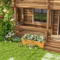thumbnail image 2 of Costway Wooden Rectangular Planter Box Raised Garden Bed for Plants with 4 Corner Drainage, 2 of 9