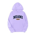 thumbnail image 4 of YUELONGHU Women Casual Hoodie Women's Hoodies Pullover Cropped Women's Two Piece Pants Set with Cute English Print Long Sleeve Hooded Sweatshirt Xxl, 4 of 5