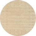 thumbnail image 1 of Ahgly Company Machine Washable Indoor Round Contemporary Yellow Area Rugs, 9' Round, 1 of 7