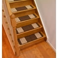 thumbnail image 2 of Millenium Stair Tread Treads Greek Key Design Indoor Skid Slip Resistant Carpet Stair Tread Treads Greek Key Design Machine Washable 8 ½ inch x 30 inch (13 Piece, Meander Brown), 2 of 9