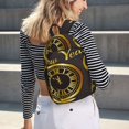 thumbnail image 5 of Vsdgher 2025 New Year Print Canvas Backpack Travel Rucksack Unisex Knapsack 15.7/17.7Inch Laptop Backpack for Work,College-Small, 5 of 5