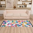 thumbnail image 2 of Yayeee Runner Rug for Bedroom 2'x6' Machine Washable Hallway Non Slip Mat, Yellow Colorful Circles, 2 of 8