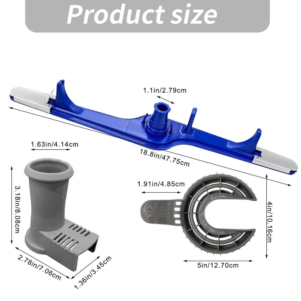 NEXAVKPR Replacement Lower Washing Arm For Dishwasher With Filter And Bracket 18.8 Inch Polymer