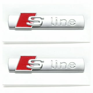 2x Audi S-Line Side Emblem Fender OEM Sport Badge A1 A3 A4 A5 A6 A7 A8 Q5  Q7 TT