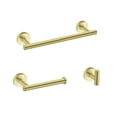 thumbnail image 4 of Cfowner 3 Piece Wall Mount Towel Rack Set, Bathroom Stainless Steel Set, Wall Mounted Robe Hook for Home & Office, Gold, 4 of 5