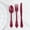 Burgundy, variant on BalsaCircle 72 Black Plastic Cutlery Baroque Style Spoons Forks Knives Set Wedding Reception Party Disposable Tableware Supplies