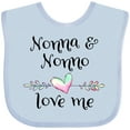 thumbnail image 3 of Inktastic Nonna and Nonno Love Me Heart Grandchild Boys or Girls Baby Bib, 3 of 4