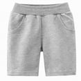 thumbnail image 4 of NOLDARES Baby boy Toddler Cotton Shorts Baby Pull-on Shorts with Drawstring Soft Summer Clothes for Daily Wear(Light Gray,4-6 Years), 4 of 4