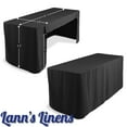 thumbnail image 7 of Lann's Linens 6' Trade Show Table Cover, Black - Open Back Fitted Tablecloth, 7 of 7