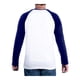 thumbnail image 4 of Playera Simply Basic para Hombre, Grande Blanco con Marino Manga Larga Talla G, 4 of 4
