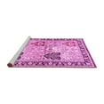 thumbnail image 2 of Ahgly Company Machine Washable Indoor Square Persian Pink Traditional Area Rugs, 6' Square, 2 of 4