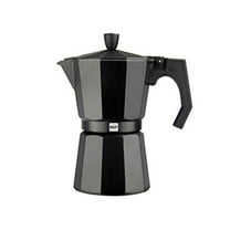 Kenia Noir 9 cups Aluminum Expresso Coffee Maker in Black