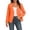 Orange, variant on Womens Blazer Long Sleeve Slim Fit One Button Business Work Office Suit Jacket with Pockets Watermelon Red S