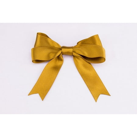 Red Ink Ribbon - Ribbon Bazaar Luxious Satin 5/8 inch Amber Gold 25 yards 100% Polyester Ribbon