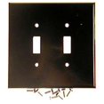 thumbnail image 1 of Plaque Murale Double Gang Double Toggle Marron, 1 of 1