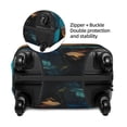 thumbnail image 4 of Lsque Colorful Flower Sea Turtle Printed Luggage Cover, Travel Luggage Protector,Scratch and Dirt Resistant, Fits 18-32 Inch Luggage - X-Large, 4 of 9