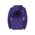 thumbnail image 2 of Gravity Outdoor Co. Zip-Up Hoodie - Purple - Black Logo - X-Large, 2 of 2