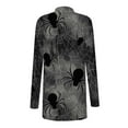 thumbnail image 6 of FDGIU Women's Halloween Cardigan 2025 - Printed Open Front Long Sleeve Cover-Up, Lightweight Crochet Fall Coat, Medium Length Coat Casual, 6 of 6