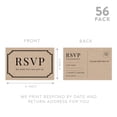 thumbnail image 5 of Koyal Wholesale 56-Pk RSVP Postcards for Wedding Kraft Brown Art Deco Cardstock Response Reply Cards, "4 x 6", 5 of 5