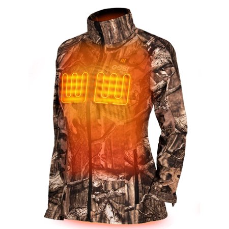 Sahara Women s Heated Hunting Jacket - Mossy Oak Camo by Gobi Heat