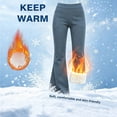 thumbnail image 6 of Zormilly Yoga Pants Women Winter Fleece Lined Elastic High Waisted Flare Pants with Pockets Stretchy Soft Sport Pants, S-2XL, 6 of 8