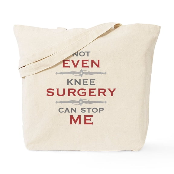 CafePress - Knee Surgery Humor Tote Bag - Unisex Canvas Tote Bag, Beige, 1-Piece