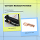 thumbnail image 4 of Abbraccia Terminal de cobre, conector resistente, automotriz, náutico, 4 of 6