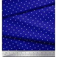 thumbnail image 3 of Soimoi Blue Cotton Duck Fabric Dots Dots Print Fabric by Yard 42 Inch Wide, 3 of 3