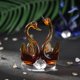 thumbnail image 1 of Figuras de cisne de cristal, adornos de diamantes, regalo DIY, decoración del hogar (marrón claro) Ehuebsd Libre de BPA, 1 of 8