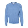 thumbnail image 1 of Jerzees Men's Snow Heather French Terry Raglan Crew 91M, 1 of 2