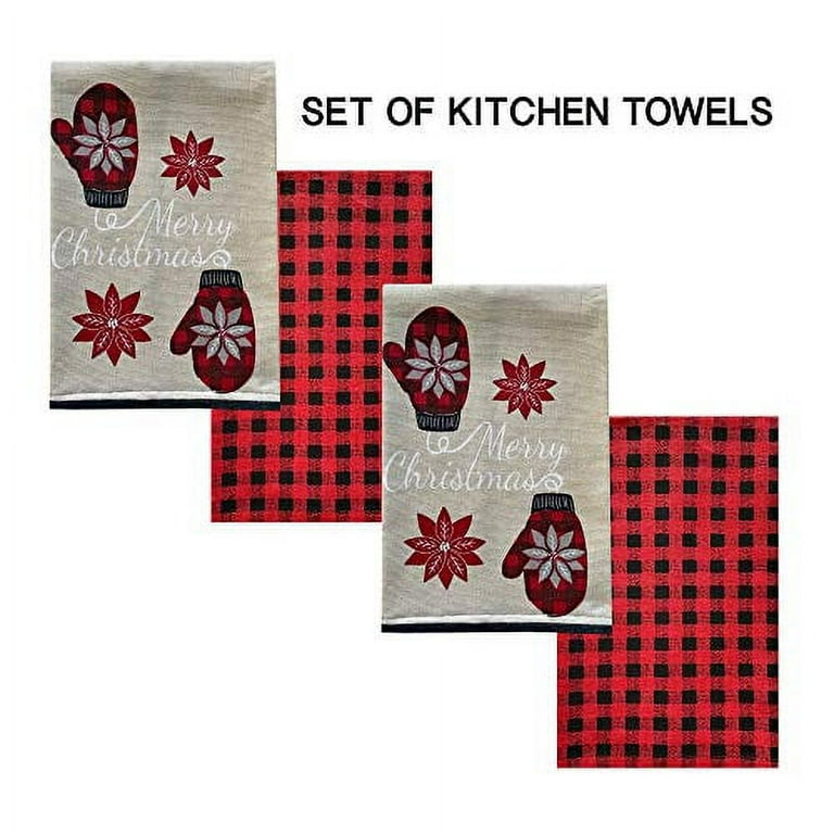 Country Winter Kitchen Tea Towel | Geometry